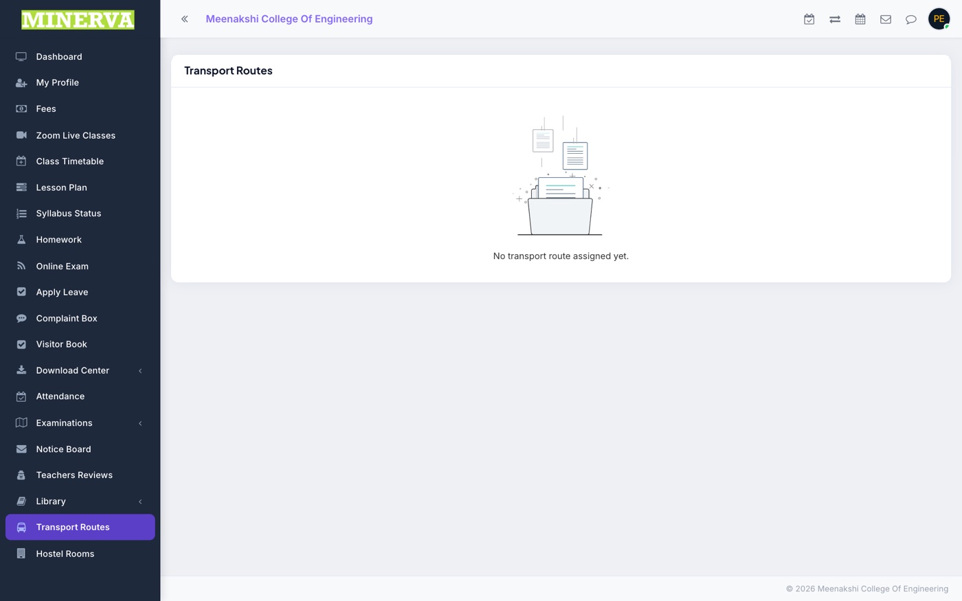 Transport Routes page